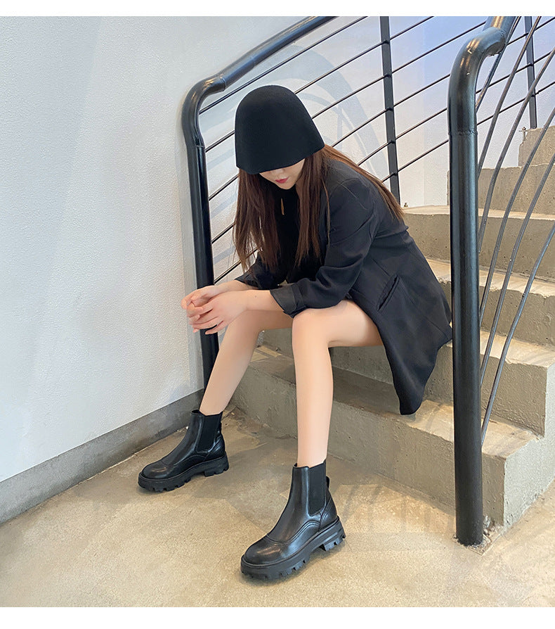 British Style Elastic Martin Boots