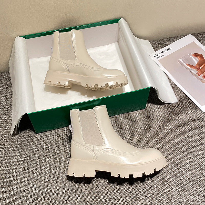 British Style Elastic Martin Boots