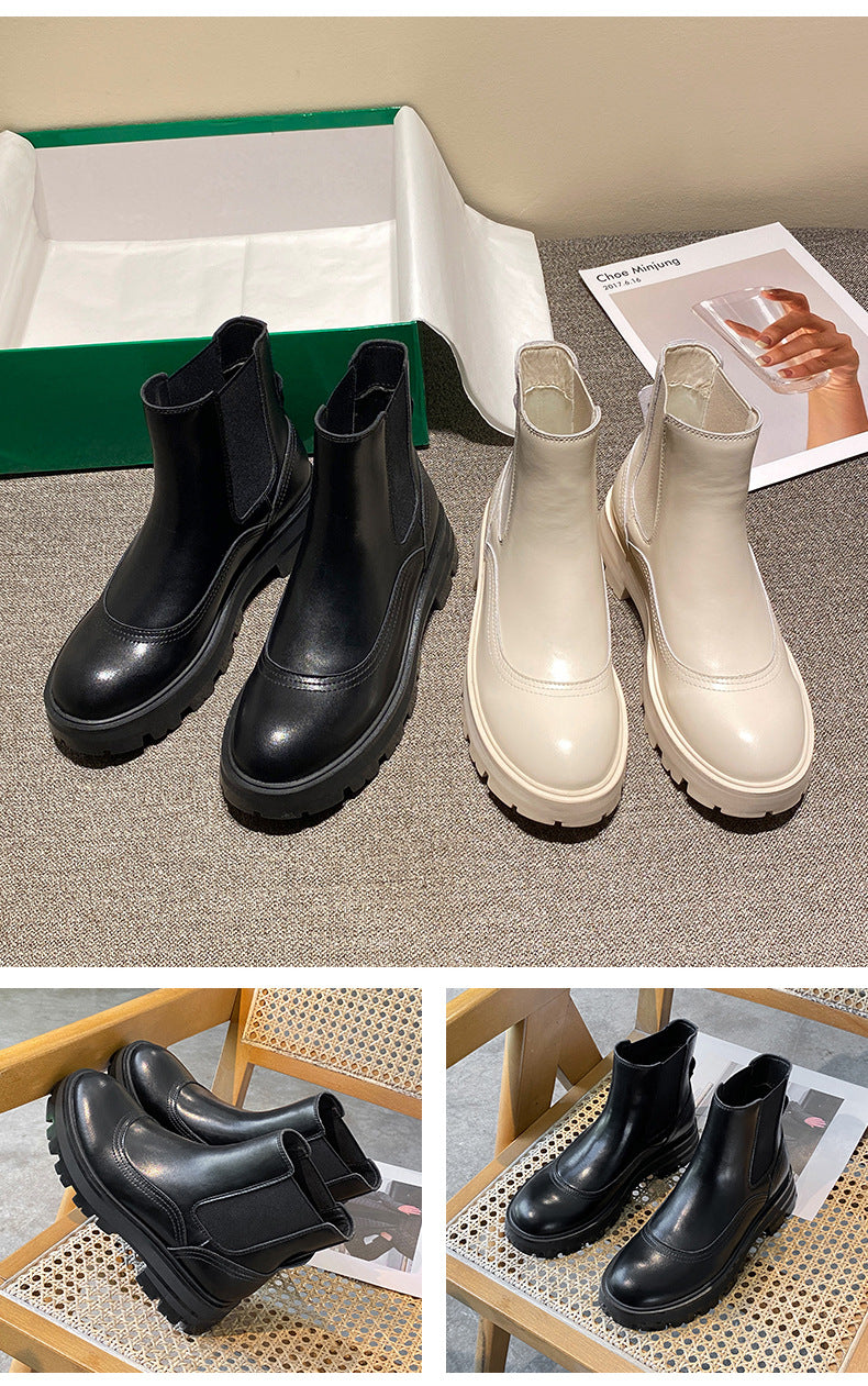 British Style Elastic Martin Boots