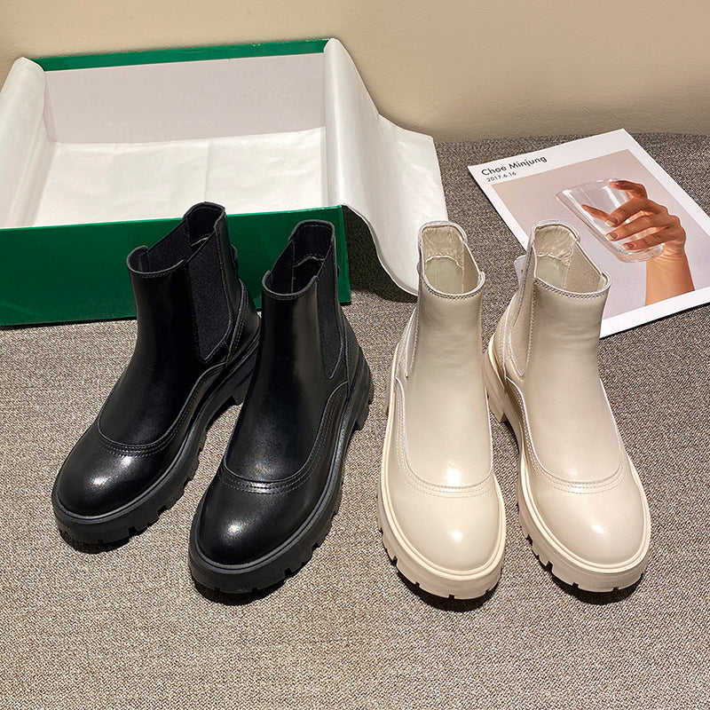 British Style Elastic Martin Boots